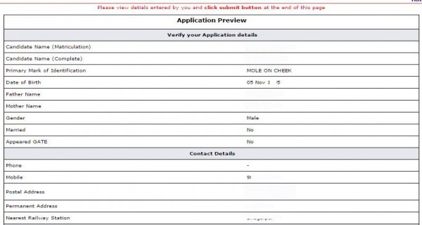 Filled up AFCAT application form after submitting part 5 for review