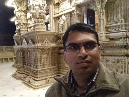 Selfie at Akshardham temple
