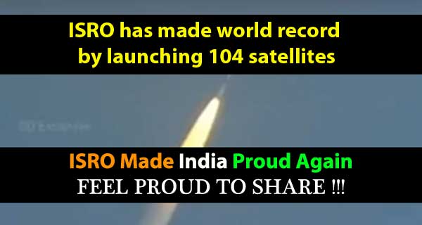 ISRO has successfully launched 104 satellites