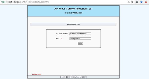 AFCAT Mock test link