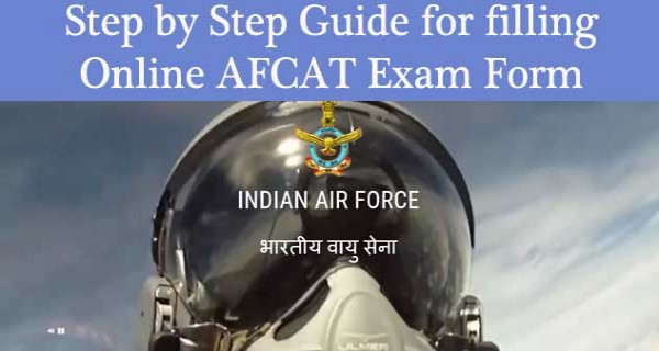 Step by step guide for filling up online AFCAT exam