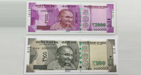 New currency notes of 500 and 1000 rupees of India