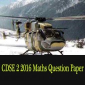 CDSE 2 2016 Maths Question Original Paper Mock Test