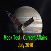 Current Affair Mock Test for July 2016 events