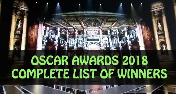 Complete list of winners and nominees of Oscar Awards 2018