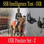 SSB Intelligence Verbal Test OIR Mock Test Series 2